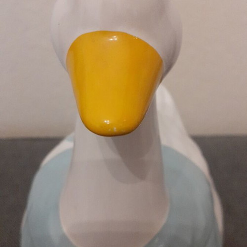 Vintage ceramic cookie jar goose shape like new