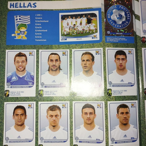 Panini World Cup 2010 South Africa album used, complete