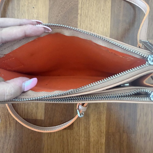 Versace Jeans crossbody bag used, beige orange
