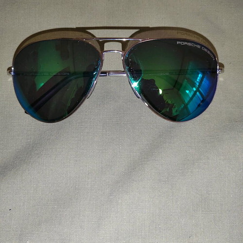 Porsche Design sunglasses used, silver color