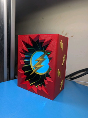 The Flash LED lamp 3D printed made to order