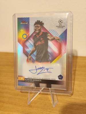 Topps Finest Karim Konate FC Salzburg Auto Autograph Refractor RC Rookie Card like new