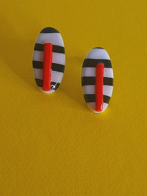Handmade M-art Studio earrings new, polymer clay