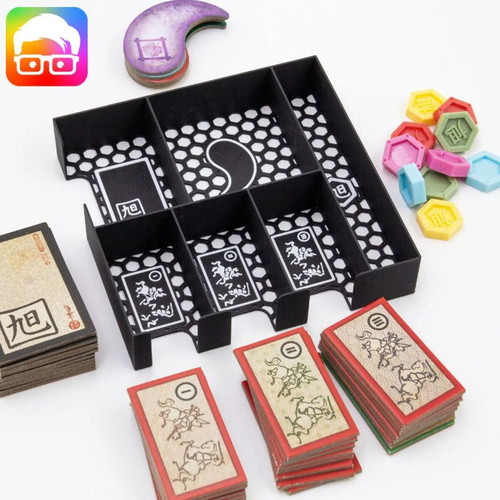 Rising Sun Board Game Organizer new, 3D printed insert