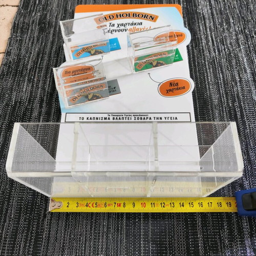 Old Holborn promotional stand like new acrylic plexiglass