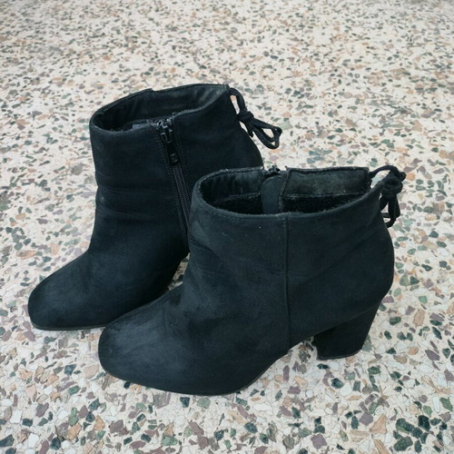 Alta Moda ankle boots used, black with chunky heel