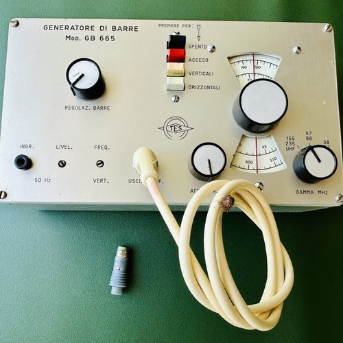 Vintage Portable Bar Generator for CRT TVs used, 1970s Italian