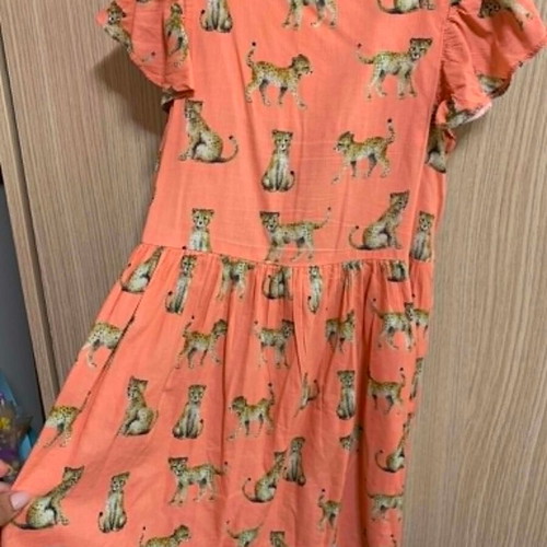 H&M Girls' Summer Dress with Leopard Print Size 134 Used