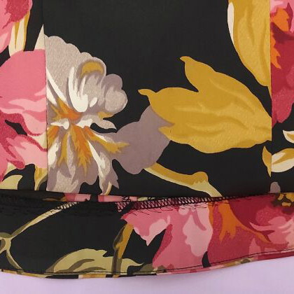 Karen Millen Cocktail Dress Size S Black Floral Like New