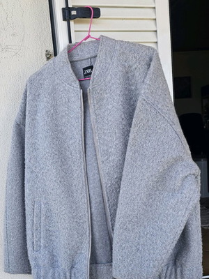 Zara bomber jacket γκρι μέγεθος L σαν καινούργιο