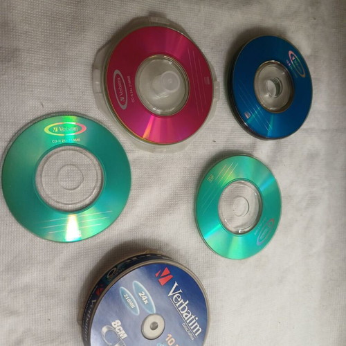 Verbatim CD-RW mini pack of 9, 210MB 8cm 4x, like new
