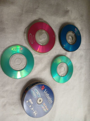 Verbatim CD-RW mini pack of 9, 210MB 8cm 4x, like new