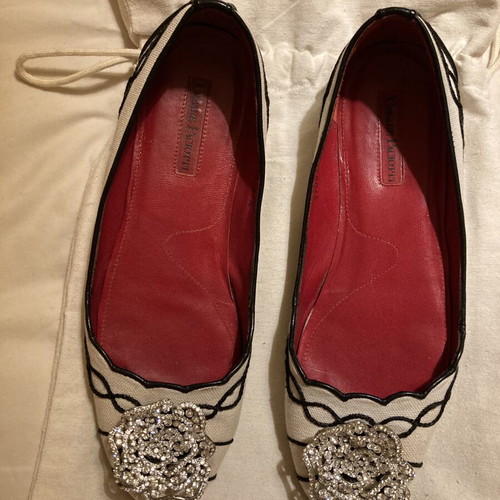 Cesare Paciotti ballerinas like new, white, size 37.5