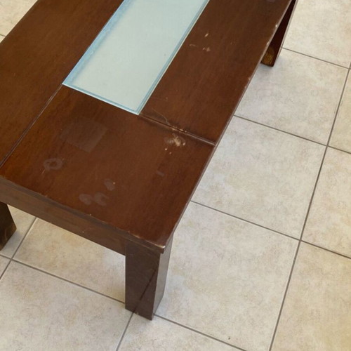 Coffee table solid wood used with marks