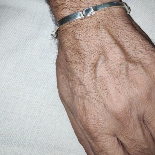 Silver vintage 1997 men's bracelet like new, handmade 925