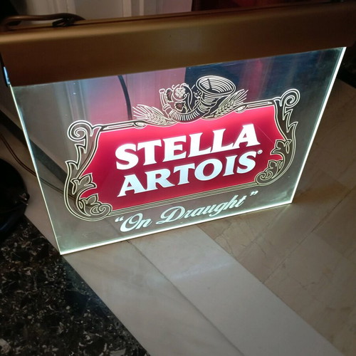 Illuminated Stella Artois beer sign like new