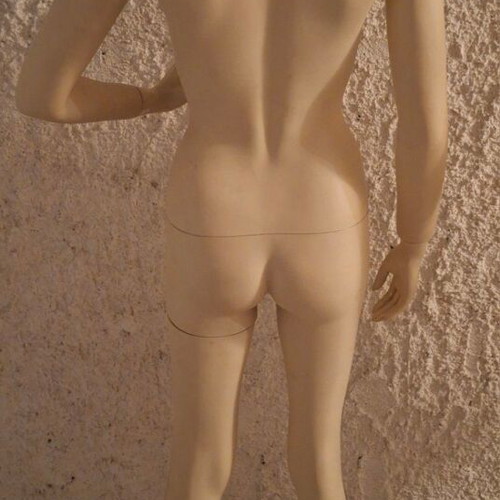 Display mannequins used, set of 2 with base
