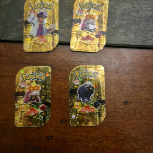 Μεταλλικές τάπες Pokémon μεταχειρισμένες, πακέτο 8 σπάνιες