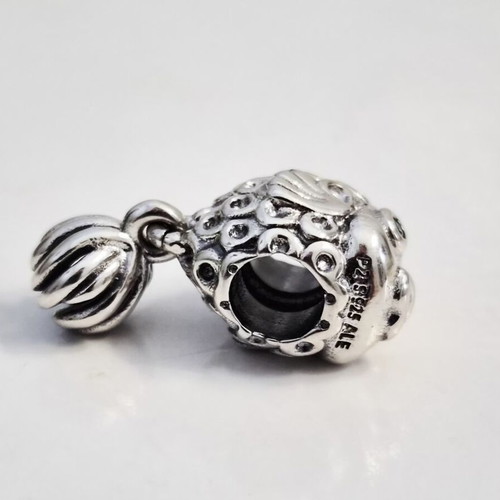 Pandora Fish Charm new, sterling silver with blue crystals