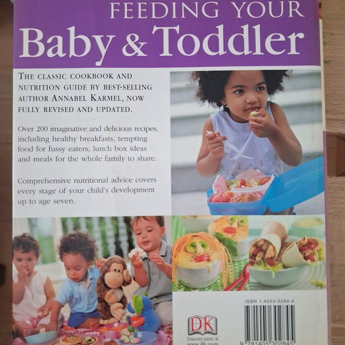 Feeding Your Baby & Toddler cookbook used, English