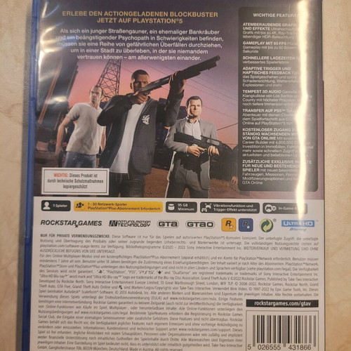 GTA V PS5 in excellent condition