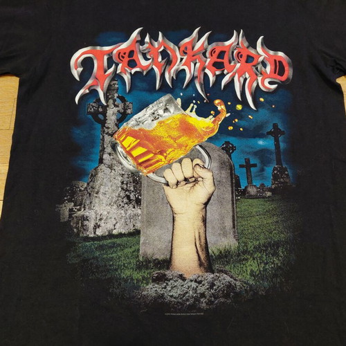 Tankard Die With A Beer Shirt size M Gildan like new
