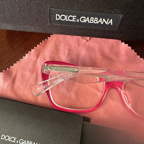 Dolce & Gabbana Myopia Glasses used with papers and two boxes