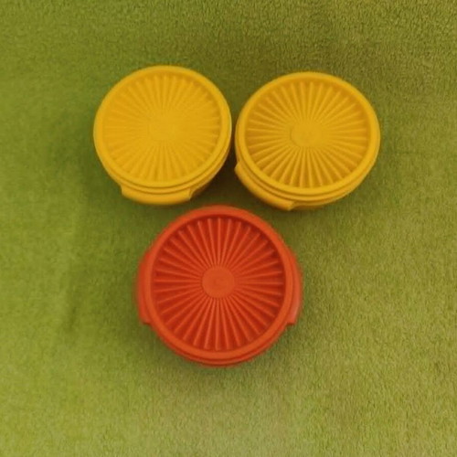 Tupperware Servalier used pack of 3 vintage containers