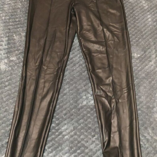 Leather leggings like new, black, size XS