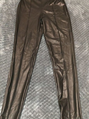 Leather leggings like new, black, size XS