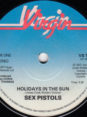 Sex Pistols Holidays In The Sun used punk vinyl record