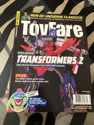 TOYFARE MAGAZINE 140 NM/M TRANSFORMERS 2 and BEST VIDEO GAMES TOYS COVER TWISTED TOYFARE THEATRE