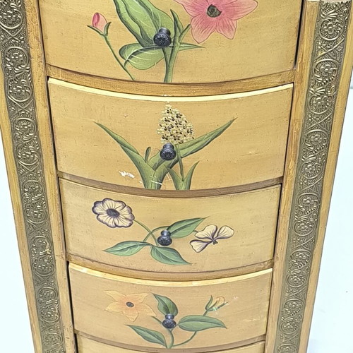 Handpainted Wooden Dresser Jewelry Box Studio Art kk like new
