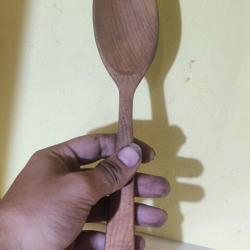Wooden spoon for salad and cooking decorative