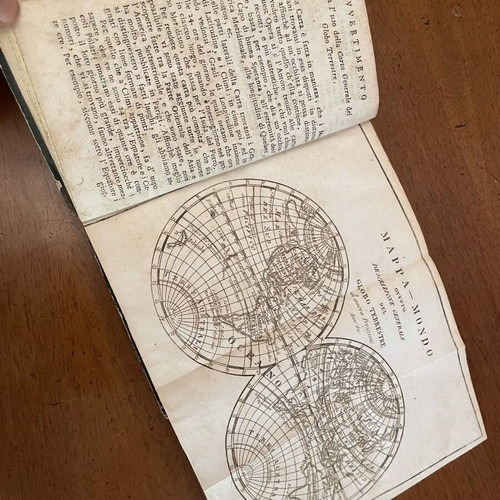 Brouckner Dizionario Geografico Portatile δύο τόμοι μεταχειρισμένοι, έκδοση 1810