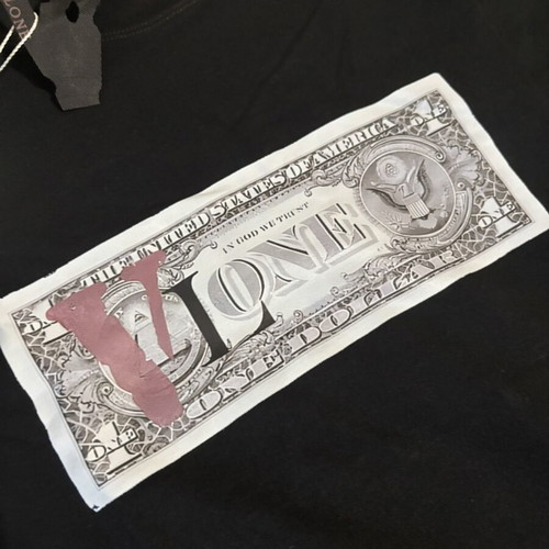 Vlone T-shirt new, black, size M