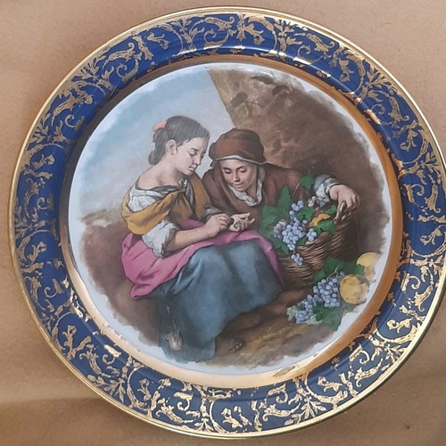 Limoges decorative plate used, diameter 24.5cm