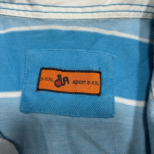 Men's striped DUR sport polo XXL like new