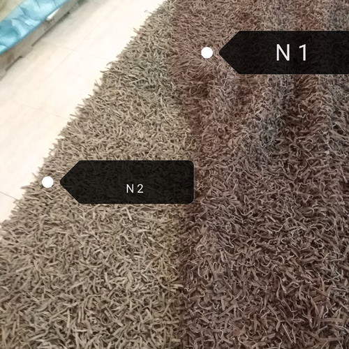 Leather rug 1.60x2.30 handmade from India