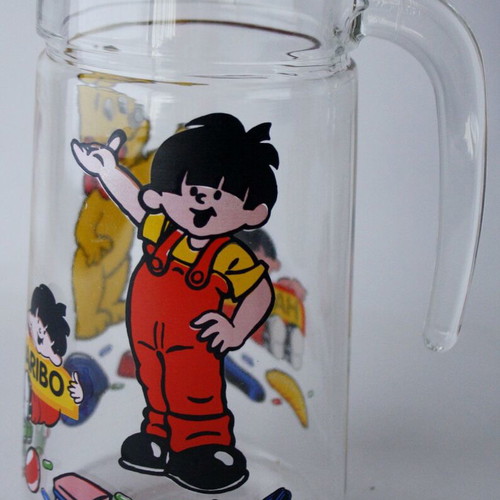 Haribo Bear glass pitcher vintage 90's new Luminarc