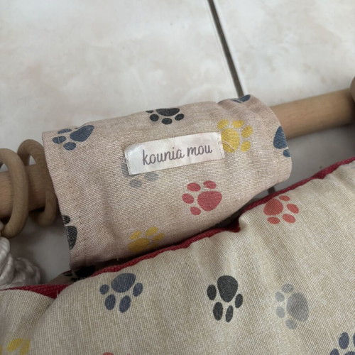 Fabric hanging swing used, indoor and outdoor with extra ring