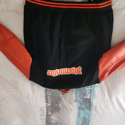 Jagermeister college jacket new with leather sleeves