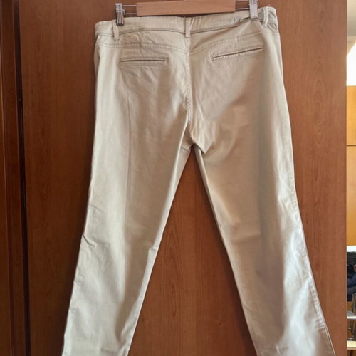 Massimo Dutti slim fit fabric pants beige like new size 42