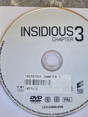 Insidious Chapter 3 DVD σαν καινούργιο, θρίλερ τρόμου με υπότιτλους