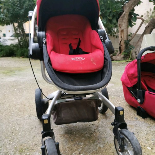 Adventures Graco stroller and port bebe 2 in 1 used