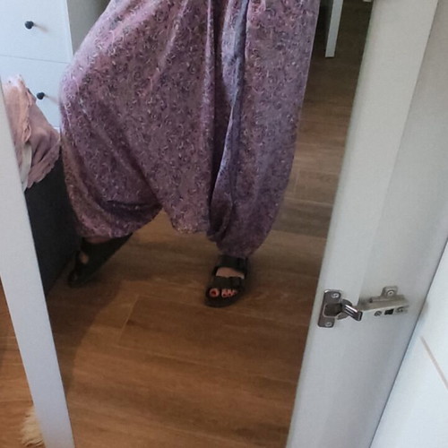 Silk hippie salvari pants purple boho chic festival
