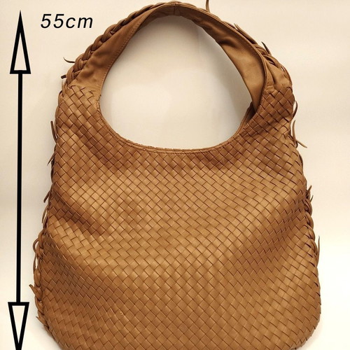 Leather bag beige new with pouch