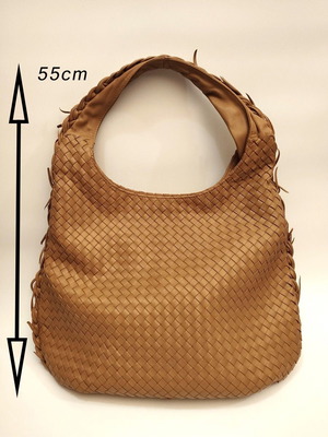 Leather bag beige new with pouch