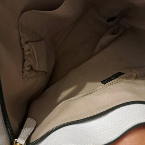 KEM shoulder bag used, large, white