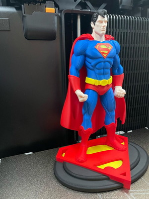 Φιγούρα Superman 3D εκτυπωμένη καινούργια πολύχρωμο διακοσμητικό
